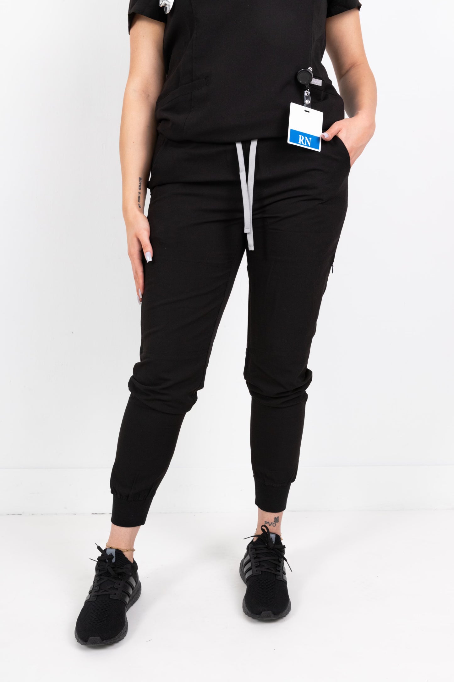 Black Classic Women's Jogger Bottoms