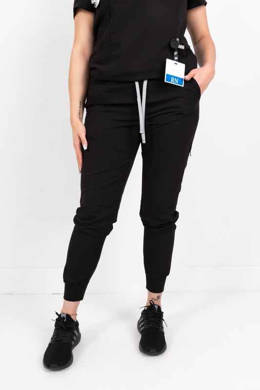 Black Classic Women's Jogger Bottoms